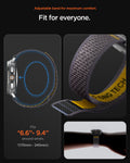 AMP10112 - Galaxy Watch 9 Series - Athlex Air in Active Gray showing the adjustable band for maximum comfort. 6.6