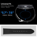 AMP06956 - Galaxy Watch Band Enzo (20mm) in black universal fit. wide range adjustability 145mm-195mm.