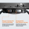 ACS11597 - Galaxy Watch 9 (40mm) Thin Fit 360 showing Galaxy Watch 9 (40mm) case bottom edge with button cutouts, plus two people paddleboarding