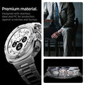 ACS08828 - Watch Ultra (47mm) Case Bezel Tune Pro in Silver premium material. Designed with stainless steel and PC for protection against scratches and bumps.