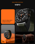 AMP10147 - Galaxy Watch Ultra WBF0 in green showing WBF0 made for galaxy watch. designed to specifically fit the needs of your watch
