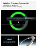 ACS11504 - Galaxy Z Fold 8 Ultra Slim Armor Pro (Mag Fit) Metal Slate showing it is wireless charging compatible.  Optimized for faster and more efficient wireless charging