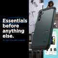 ACS06365 - Galaxy S23 FE Case Tough Armor in abyss green  essentials before anything else. The origin of the mobile accessories.