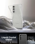 ACS08617 - Galaxy S24 FE Case Liquid Crystal Glitter in Crystal Quartz designed by spigen. liquid crystal glitter. Designed for galaxy S24FE.
