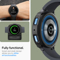 ACS06393 - Galaxy Watch 6 (40mm) Case Liquid Air in matte black fully functional. smart and sleek design allows you to utilize all functionalities.