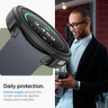 ACS06392 - Galaxy Watch 6 (44mm) Case Liquid Air in matte black daily protection. raised edges around the screen protects against drops and scratches.
