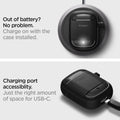 ASD01344 - Pixel Buds 2 Case Rugged Armor in black out of battery? no problem. charge on with the case installed. charging port accessiblity. just the right amount of space for USB-C.