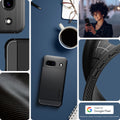 ACS07259 - Pixel 8a Case Rugged Armor in Matte Black made for google pixel.