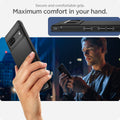 ACS04698 - Pixel 7 Case Rugged Armor in matte black secure and comfortable grip. maximum comfort in your hand.