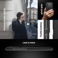 ACS06363 - Galaxy S23 FE Case Thin Fit in black showing the minimal design. Tactile buttons with good grip