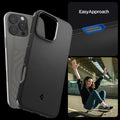 ACS08156 - iPhone 16 Pro Sand Blast in Matte Black showing easy approach