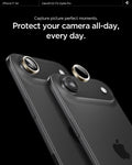 AGL10131 - iPhone 17 Air Optik Pro EZ Fit Lens Protector showing the high aluminosilicate. Tempered glass protects your lens.