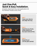 AGL11323- iPhone 17 Series - Glas.tR AlignMaster S showing just one pull quick and easy installation. includes alignment tray and application kit for flawless results every time