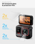 AGL09769 - Ace Pro 2 Glas.tR SLIM showing front glass and back film. 9H tempered glass and protection film.