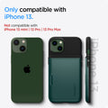 ACS04563 - iPhone 13 Case Slim Armor CS in midnight green  showing only compatible with iPhone 13. not compatible with iPhone 13 mini, 13 pro, 13 pro max
