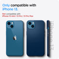 ACS03512 - iPhone 13 Case Thin Fit in navy blue showing the compatibility only with iPhone 13. Not compatible with iPhone 13 mini | 13 Pro | 13 Pro Max