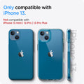 ACS03522 - iPhone 13 Case Ultra Hybrid in crystal clear showing the compatibility only with iPhone 13. Not compatible with iPhone 13 mini | 13 Pro | 13 Pro Max
