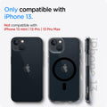 ACS03529 - iPhone 13 Case Ultra Hybrid Mag Safe Compatible in black showing the compatibility only with iPhone 13. Not compatible with iPhone 13 mini | 13 Pro | 13 Pro Max