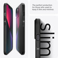 ACS03678 - iPhone 13 Mini Case Thin Fit in black showing the perfect protection for those who want to keep it thin and minimal