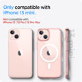 ACS03324 - iPhone 13 Mini Case Ultra Hybrid Mag Safe Compatible in rose crystal showing the compatibility only with iPhone 13 mini. Not compatible with iPhone 13 | 13 Pro | 13 Pro Max