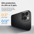 ACS03201 - iPhone 13 Pro Max Case Liquid Air in black showing the slim protection. Stay slim without having to jeopardize functionality and drop protection 0.3