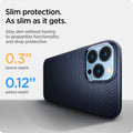 ACS03202 - iPhone 13 Pro Max Case Liquid Air in navy blue showing the slim protection. Stay slim without having to jeopardize functionality and drop protection 0.3