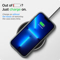 ACS03204 - iPhone 13 Pro Max Case Ultra Hybrid in crystal clear showing charging on without the hassle of removing the case every time