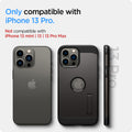 ACS03276 - iPhone 13 Pro Case Tough Armor in gunmetal showing the compatibility only with iPhone 13 Pro. Not compatible with iPhone 13 mini | 13 | 13 Pro Max