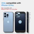 ACS03279 - iPhone 13 Pro Case Tough Armor in navy blue showing the compatibility only with iPhone 13 Pro. Not compatible with iPhone 13 mini | 13 | 13 Pro Max