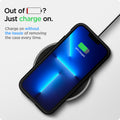ACS03839 - iPhone 13 Pro Case Tough Armor in sierra blue showing the charging on without the hassle of removing the case every time