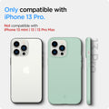 ACS03493 - iPhone 13 Pro Case Thin Fit in apple mint showing the compatibility only with iPhone 13 Pro. Not compatible with iPhone 13 mini | 13 | 13 Pro Max