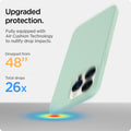 ACS03493 - iPhone 13 Pro Case Thin Fit in apple mint showing the upgraded protection. Fully equipped with Air Cushion Technology to nullify drop impacts. Dropped from 48