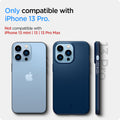 ACS03250 - iPhone 13 Pro Case Thin Fit in navy blue showing the compatibility only with iPhone 13 Pro. Not compatible with iPhone 13 mini | 13 | 13 Pro Max