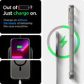 ACS03268 - iPhone 13 Pro Case Ultra Hybrid Zero One (MagFit) showing charging on without the hassle of removing the case every time