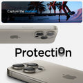 AGL07163 - iPhone 16 Pro / 16 Pro  Max Optik Pro Lens Protector in natural titanium capture the moment. protection.