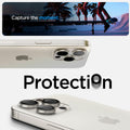 AGL07165 - iPhone 16 Pro / 16 Pro  Max Optik Pro Lens Protector in white titanium capture the moment. protection.