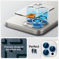 AGL07165 - iPhone 16 Pro / 16 Pro  Max Optik Pro Lens Protector in white  precisely designed for a flush look. perfect fit.titanium