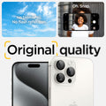 AGL07165 - iPhone 16 Pro / 16 Pro  Max Optik Pro Lens Protector in white titanium no blemishes. no flash reflection. original quality.
