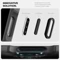 ACS09072 - iPhone 16 Pro Case Tough Armor T AI (MagFit) in Frost Black showing the innovative solution. Engineered for smooth motor response for total camera control. Silicone Frame, PCB Glass and PC Cover