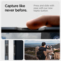 ACS08511 - iPhone 16 Pro Case Tough Armor T AI (MagFit + Camera Control) in Metal Slate showing capturing photos like never before, press and slide with ease with our new haptic button