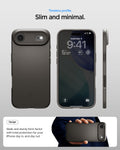 ACS09918 - iPhone 17 Air Thin Fit (MagFit) in Gunmetal check timeless profile. slim and minimal. Design. Sleek and sturdy form factor with total protection for your iPhone day in and day out.