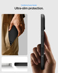 ACS09934 - iPhone 17 Pro Thin Fit (MagFit) in black showing an ultra-slim case profile designed for comfortable everyday carry.