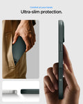ACS09880 - iPhone 17 Pro Max Thin Fit (MagFit) in abyss green showing an ultra-slim case profile designed for comfortable everyday carry.