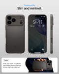 ACS09936 - iPhone 17 Pro Thin Fit (MagFit) in Gunmetal check timeless profile. slim and minimal. Design. Sleek and sturdy form factor with total protection for your iPhone day in and day out.