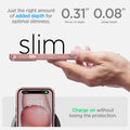ACS06795 - iPhone 15 Case Ultra Hybrid in rose crystal showing the right amount of added depth for optimal slimness. 0.31