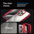 ACS07054 - iPhone 15 Pro Case Ultra Hybrid in deep red showing the clear choice. Crystal clear design showcases your iPhone 15 Pro