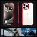 ACS07054 - iPhone 15 Pro Case Ultra Hybrid in deep red showing the different angles