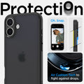 ACS08200 - iPhone 16 Case Ultra Hybrid in Frost Black protection. Oh snap. air cushion tech to fight against drops.