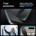 AGL06874 - iPhone 15 Pro Max Screen Protector EZ FIT GLAS.tR Privacy total protection. edge to edge screen protection keeps your display scratch free.