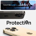 AGL05598 - iPhone 15 Pro / 15 Pro Max Optik Pro Lens Protector in gold capture the moment. protection.